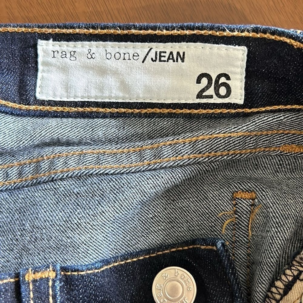 Rag & Bone Jeans Womens Size 26 Blue dark Wash Skinny Leg Denim Pants - Picture 6 of 7